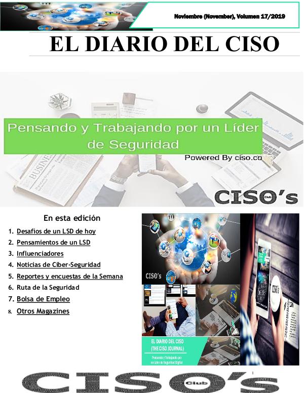 El Diario del CISO El Diario del CISO (The CISO Journal) Edición 17