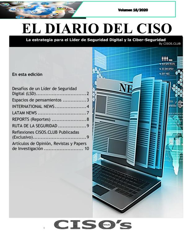 El Diario del CISO (The CISO Journal) Volumen 16