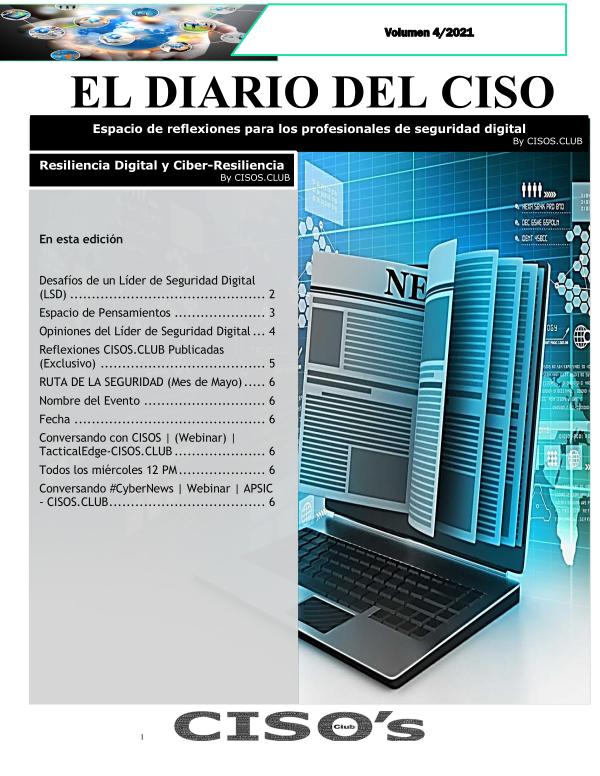 El Diario del CISO (The CISO Journal) Volumen 4