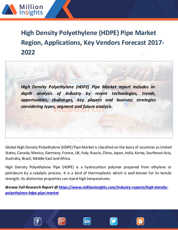Market World High Density Polyethylene (HDPE) Pipe Market