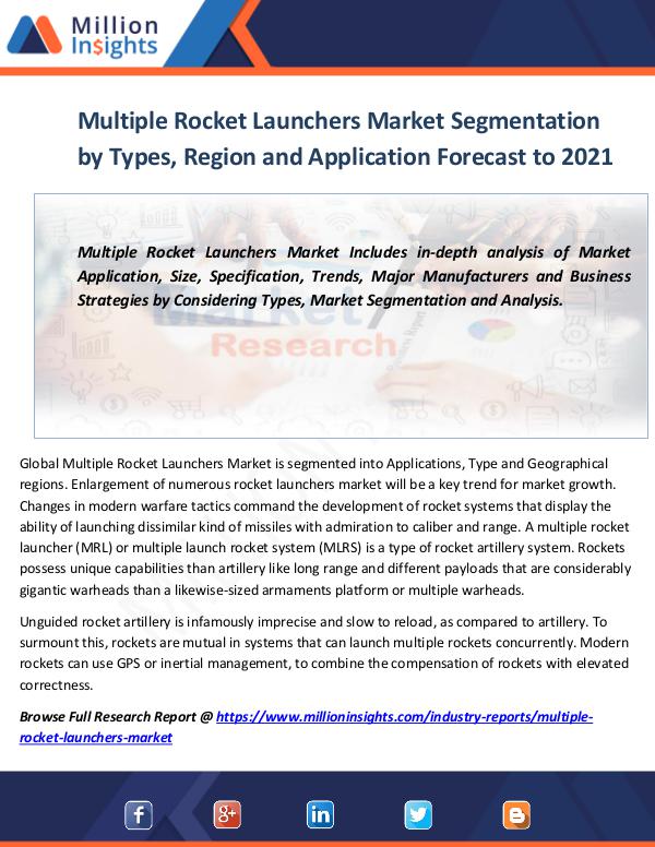 Market World Multiple Rocket Launchers Market