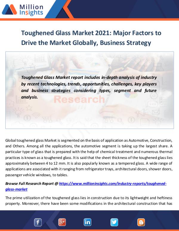 Market World Toughened Glass Market