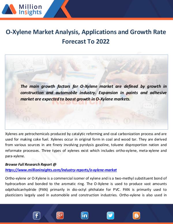 O-Xylene Market Analysis