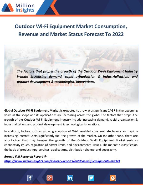 Outdoor Wi-Fi Equipment Market