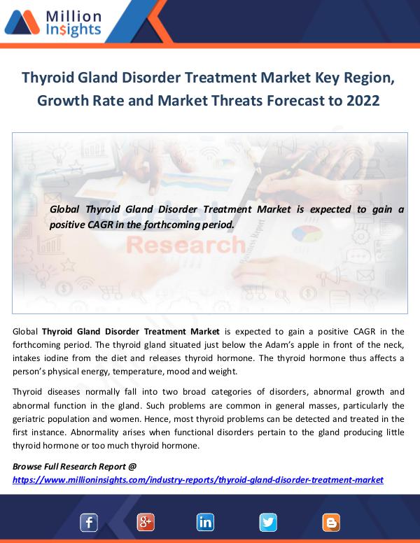 Market World Thyroid Gland Disorder Treatment Market Key Region