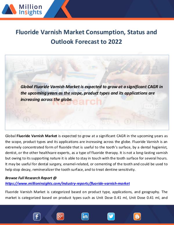 Fluoride Varnish Market
