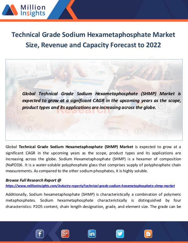 Technical Grade Sodium Hexametaphosphate Market