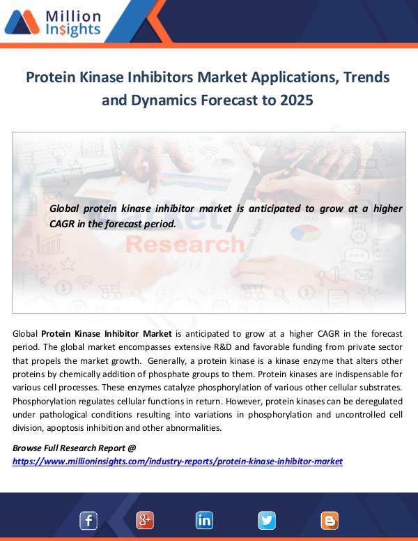 Protein Kinase Inhibitors Market Applications, Tre