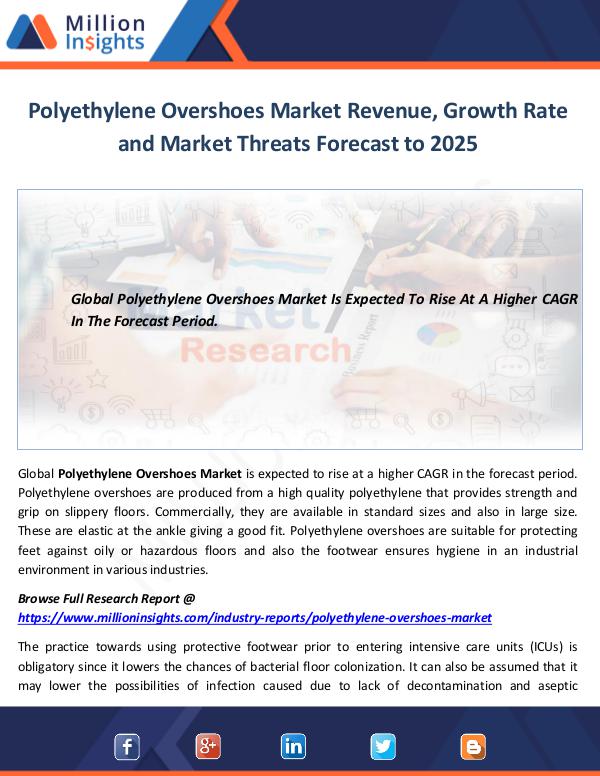 Market World Polyethylene Overshoes Market Growth