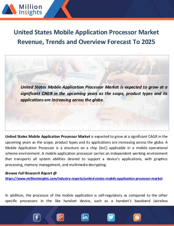 Market World United States Mobile Application Processor Market