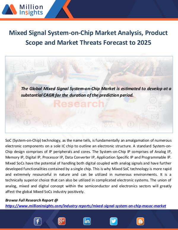 Market World Mixed Signal System-on-Chip Market Analysis