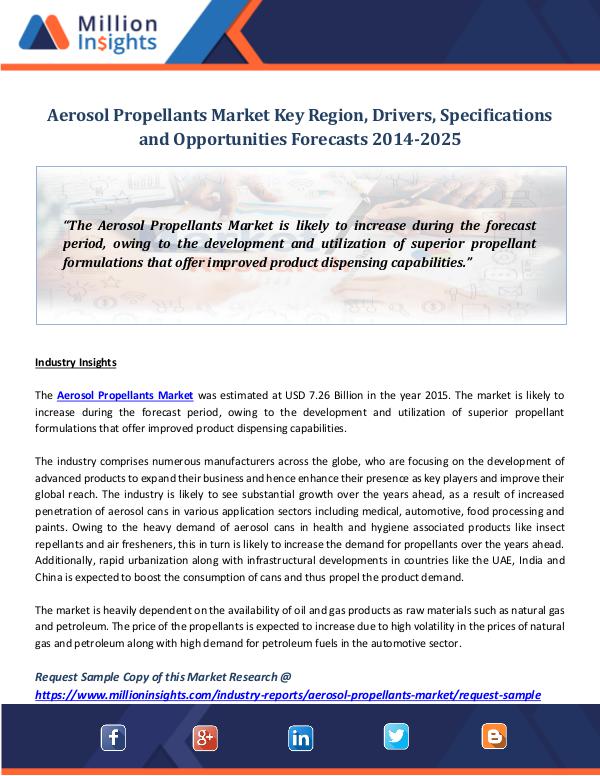 Market World Aerosol Propellants Market
