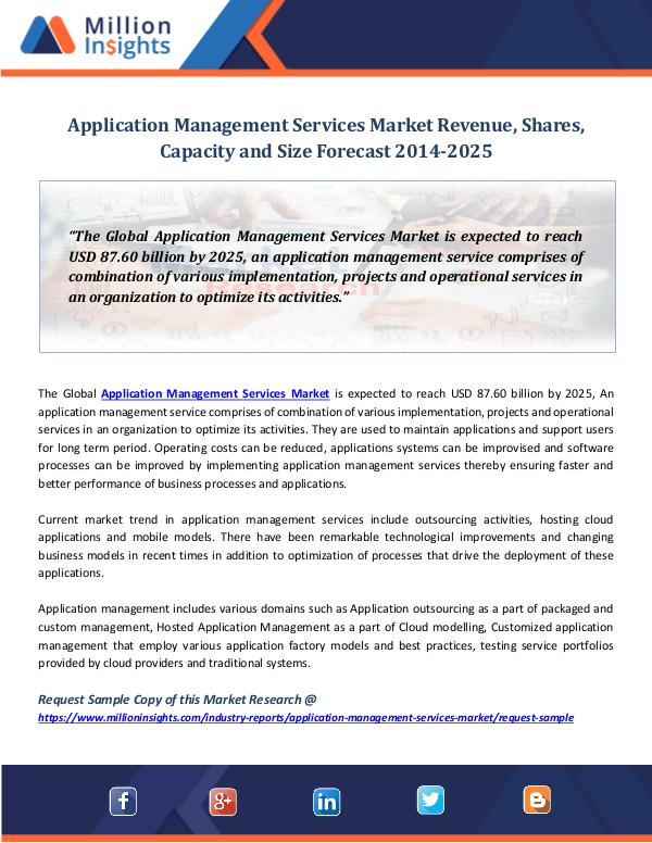 Market Research Insights Application Management Services Market
