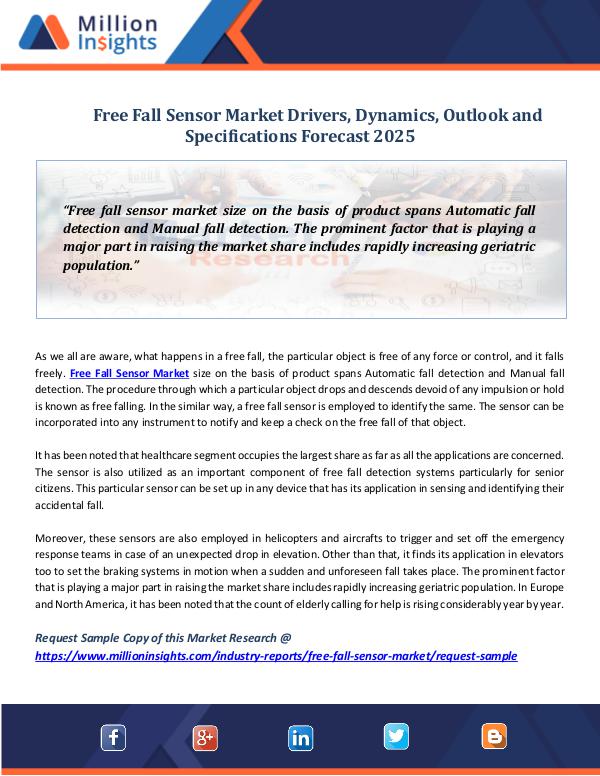 Market Research Insights Free Fall Sensor Market