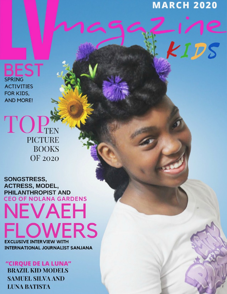 LV Magazine Kids March 2020 Nevaeh Flowers