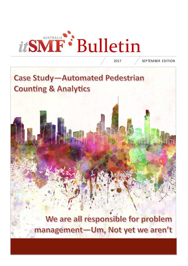 itSMF 2017 September Bulletin Bulletin - September 2017