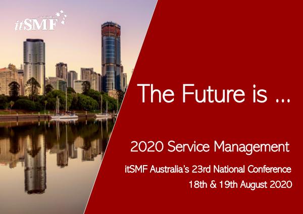 2020 itSMF Conference Prospectus 2020 Conference Prospectus