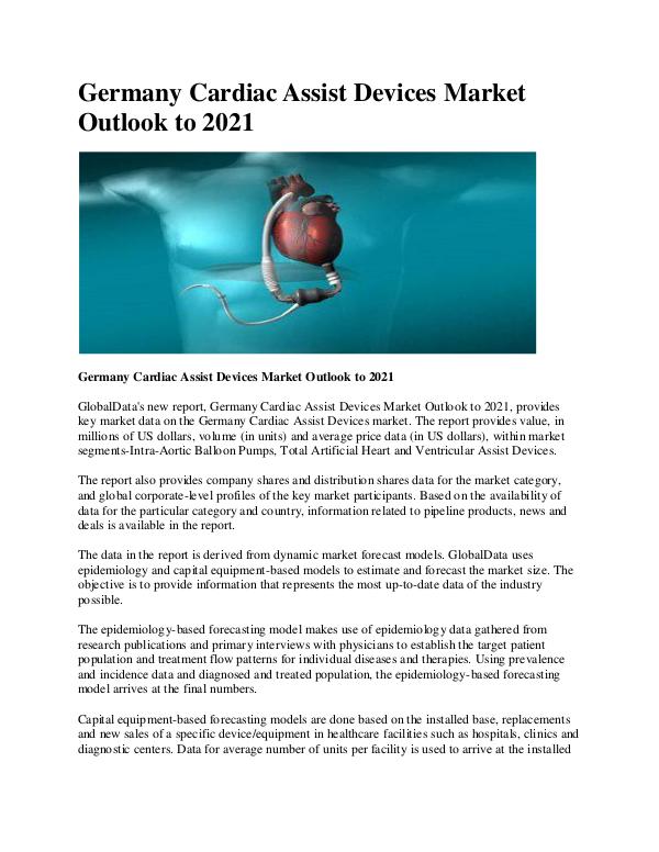 Germany Cardiac Assist Devices Industry Outlook