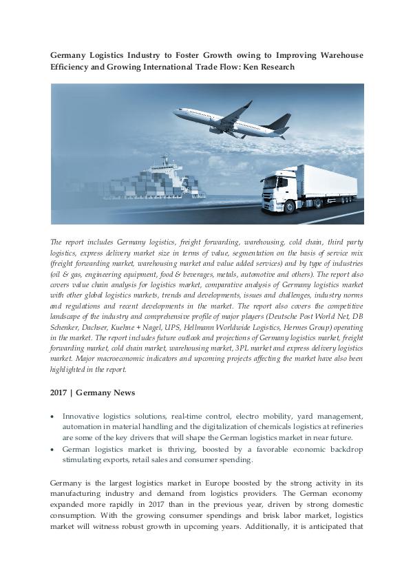 Ken Research - Logistics Infrastructure in Germany
