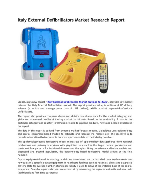 Italy External Defibrillators Industry Research Re