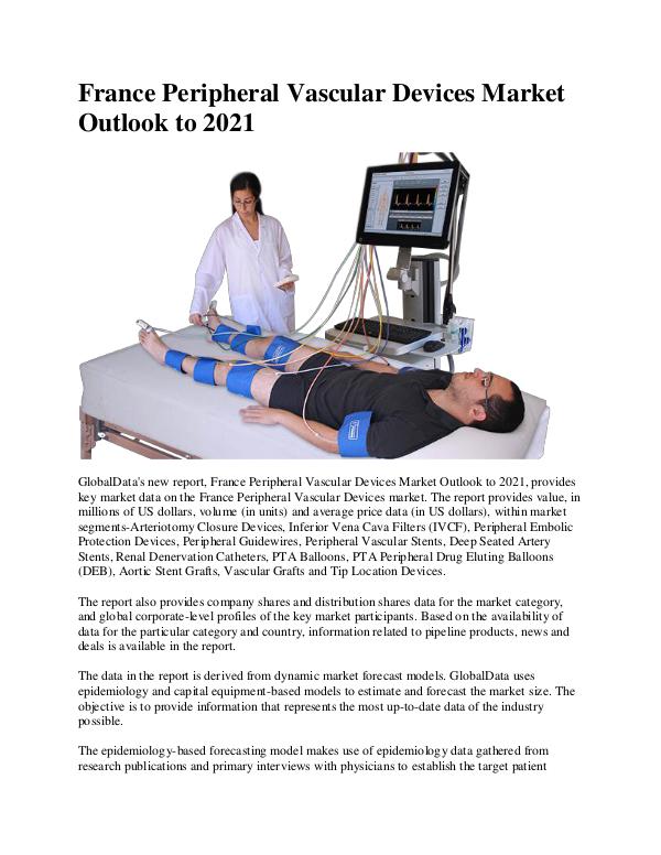 France Peripheral Vascular Devices Market Research