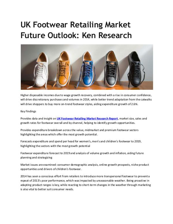 UK Footwear Retailing Market Future Outlook