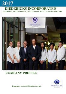 Diedericks Inc. Company Profile