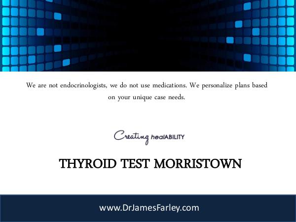Thyroid Test Morristown Thyroid Test Morristown