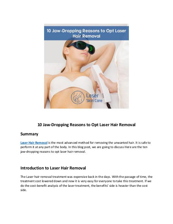 10 Jaw-Dropping Reasons to Opt Laser Hair Removal Jaw-Dropping Reasons to Opt Laser Hair Removal - L