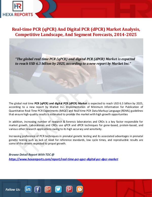 Real-time PCR (qPCR) And Digital PCR (dPCR) Market