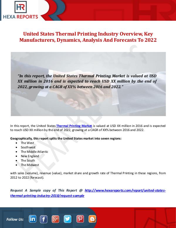 United States Thermal Printing Industry Overview,
