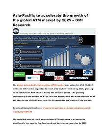 Asia-Pacific to accelerate the growth of the global ATM market by2025