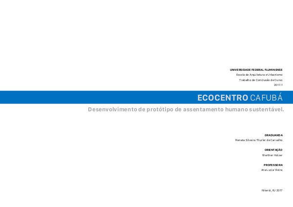 Ecocentro Cafubá Ecocentro Cafubá - Desenvolvimento de protótipo