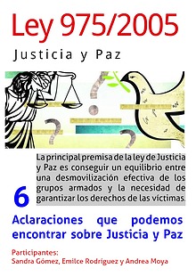 LEY 975/2005  JUSTICIA Y PAZ