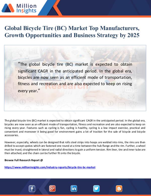 Global Bicycle Tire (BC) Market Top Manufacturers,