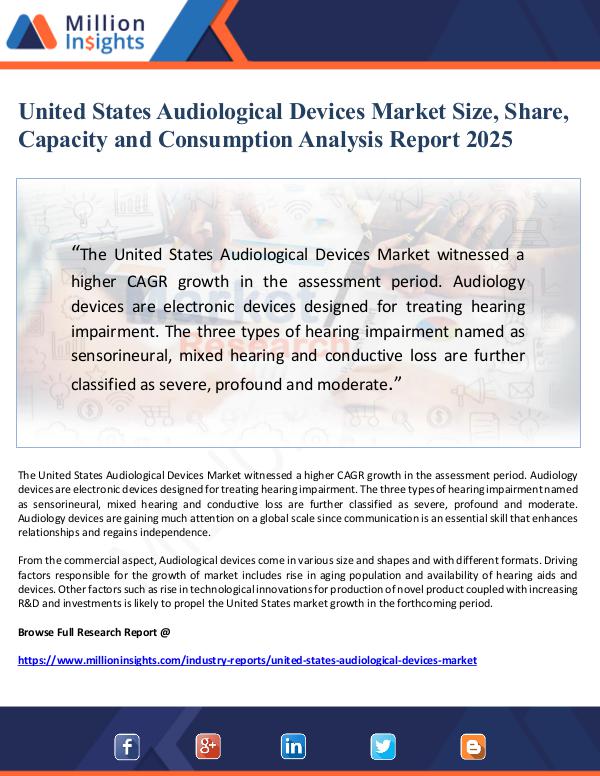 United States Audiological Devices Market Size, Sh