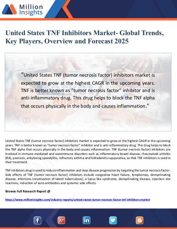 United States TNF Inhibitors Market- Global Trends