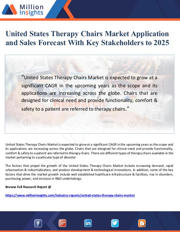 Market Giant United States Therapy Chairs Market Application an