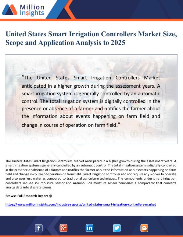 United States Smart Irrigation Controllers Market