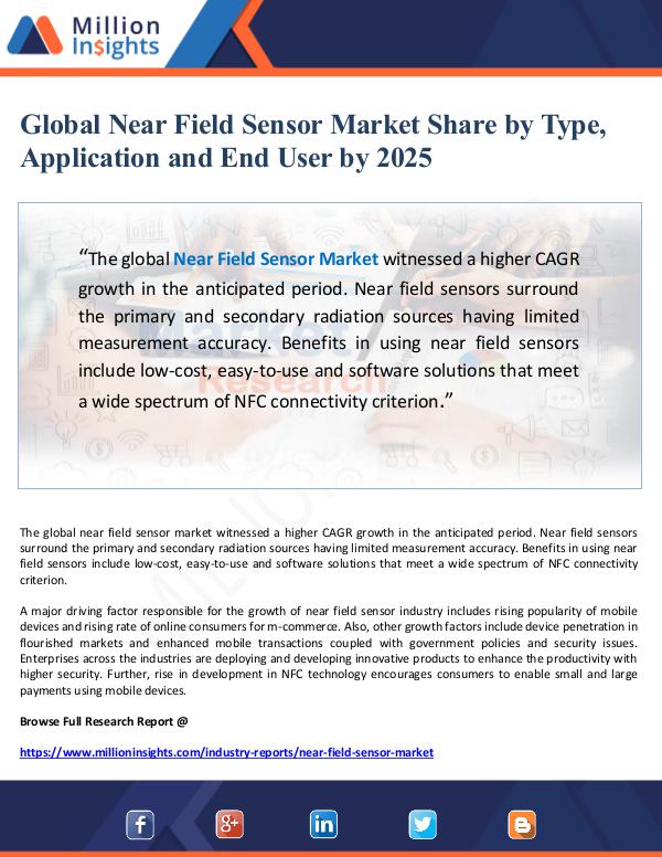 Global Near Field Sensor Market Share by Type, App