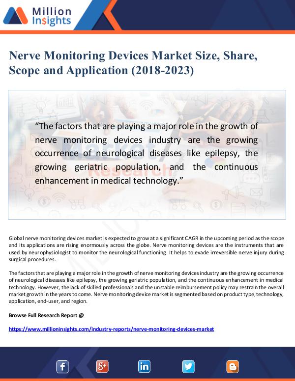 Nerve Monitoring Devices Market Size, Share, Scope
