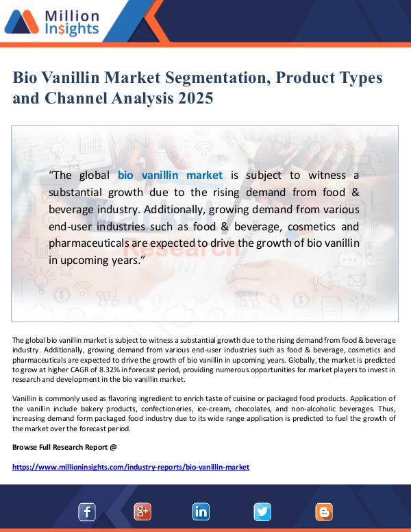 Market Giant Bio Vanillin Market Segmentation and Channel Analy