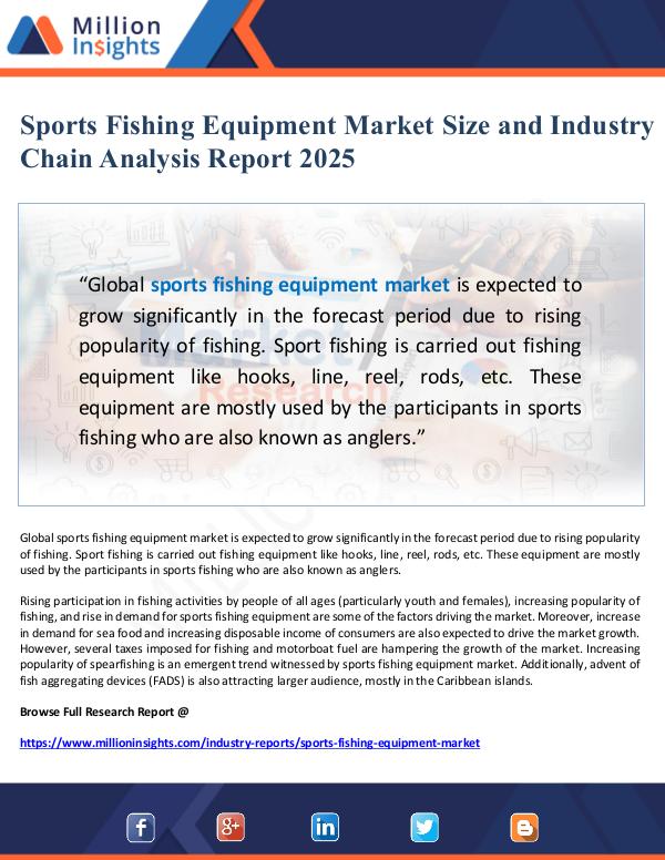 Sports Fishing Equipment Market Chain Analysis Rep