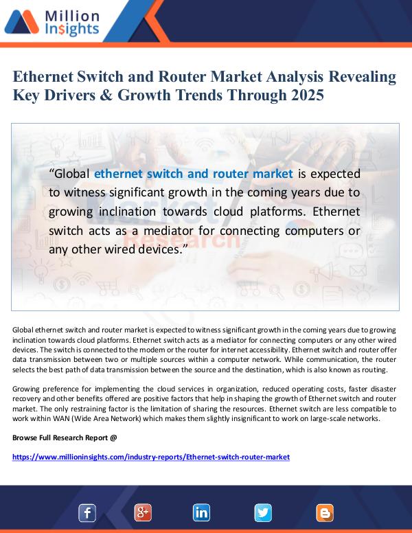 Market Giant Ethernet Switch and Router Market Analysis 2025