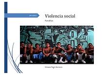 violencia social: pandillas