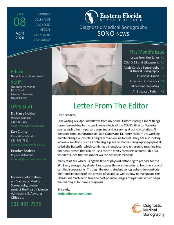 Diagnostic Medical Sonography News April 2020