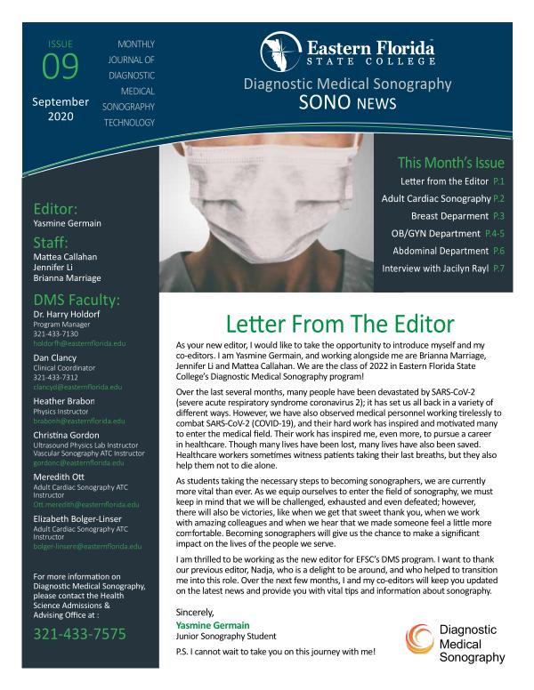 Diagnostic Medical Sonography News September 2020