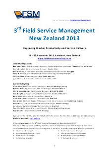 FSM New Zealand 2013