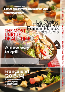La Cuisine Français en France et aux Etats-Unis Septembre 2013