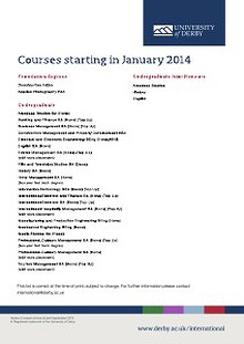 January 2014 Course List